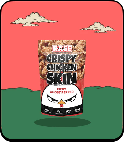 Rage Fiery Ghost Pepper Flavored Punch Chicken Skin (SG Local Brand)