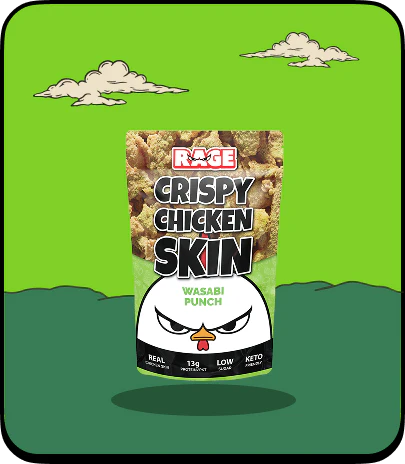 Rage Wasabi Flavored Punch Chicken Skin (SG Local Brand)